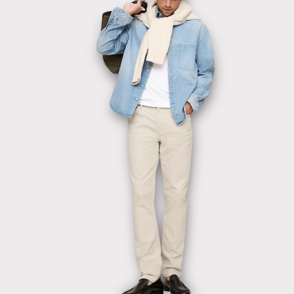 Banana Republic Slim Fit Cream Beige Jeans Men’s Size 44x34 Brand New With Tags